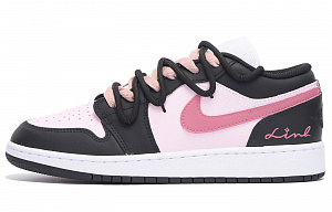 Jordan Air Jordan 1 Vintage Basketball Shoes Women's Low top Black Pink 1 2752620
