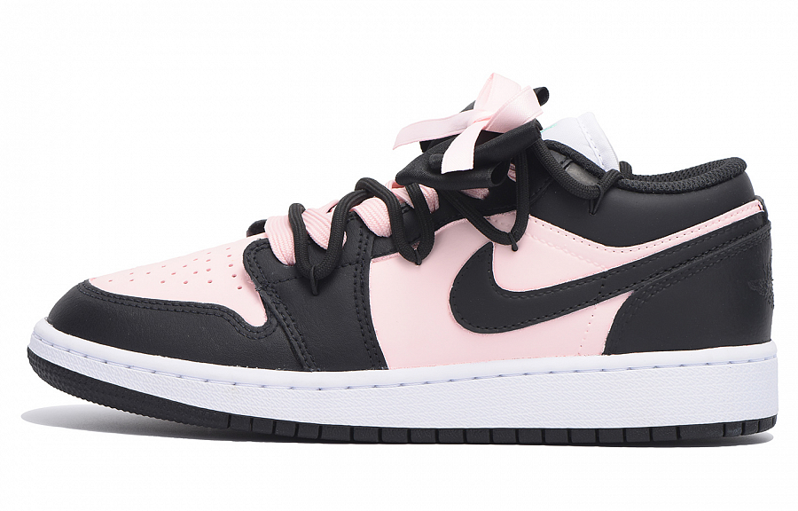 Jordan Air Jordan 1 Chestnut Slip-Resistant Breathable Coverage Low-Top Vintage Basketball Shoes GS Black Pink купить в интернет-магазине Yoocart с быстрой доставкой по России.