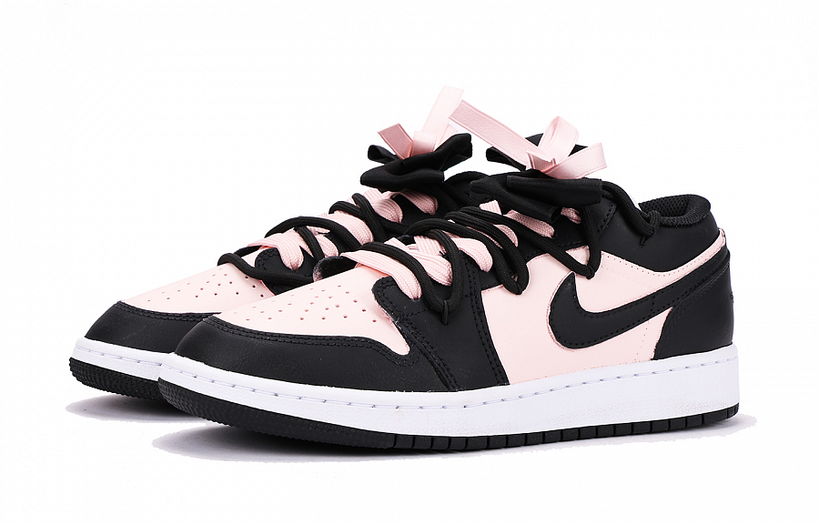 Jordan Air Jordan 1 Chestnut Slip-Resistant Breathable Coverage Low-Top Vintage Basketball Shoes GS Black Pink купить в интернет-магазине Yoocart с быстрой доставкой по России.