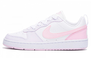 Nike Court Borough Skateboard Shoes Women's Low-Top White Pink