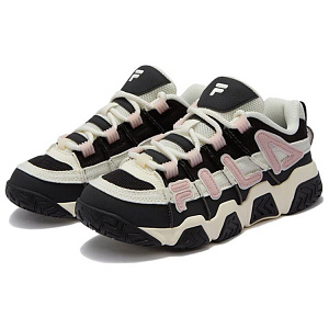 FILA FUSION Puffy Shoes Low top Vintage Basketball Shoes Women's Black White 1 2752753