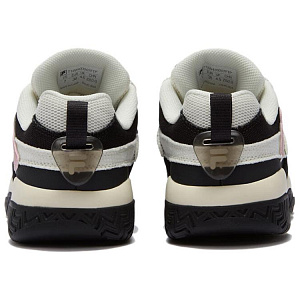 FILA FUSION BUSTER Puffy Shoes Low top Vintage Basketball Shoes Women's Black White 3 2752755