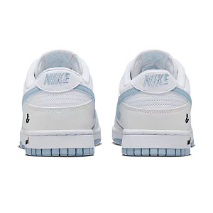 Nike Dunk Slip-Resistant Cushioning Wear-Resistant Low-Top Skateboard Shoes Men's White Blue 3 2752842