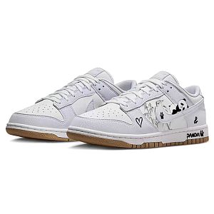Nike Dunk Slip-Resistant Cushioning Wear-Resistant Low-Top Skateboard Shoes Women's White Blue 2 2752847