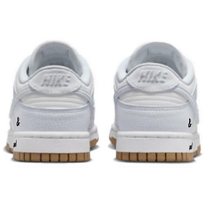 Nike Dunk Slip-Resistant Cushioning Wear-Resistant Low-Top Skateboard Shoes Women's White Blue 3 2752848