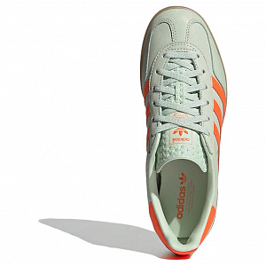Adidas Gazelle Indoor Linen Green Solar Orange Women's 3 2753033