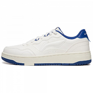 LiNing Tianji Soft Slip Resistant Cushioning Abrasion Resistant Low Top Skateboard Shoes Men's Mist White