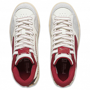 LiNing Wave 180 Anti-Slip Wear-Resistant Mid-Top Skateboard Shoes Women's White Red 3 2753312