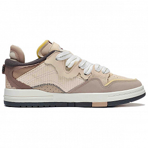 LiNing Wei Wu PRO PRO Wear-resistant And Lightweight Low-Top Skateboard Shoes Women's Beige Umber 1 2753317
