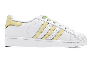 Adidas Originals SUPERSTAR Floral Time Anti-Slip Wear-Resistant Low-Top Skateboard Shoes Unisex Yellow Green 2 2753332