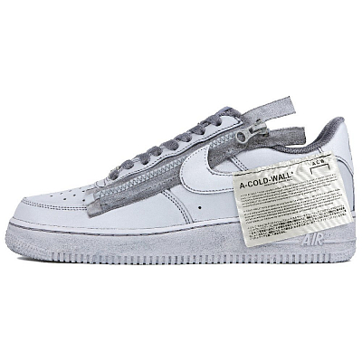 Nike Air Force 1 Cold Wall Anti-Slip And Wear-Resistant Lightweight Low-Top Skateboard Shoes GS Gray