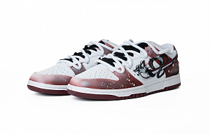Nike Dunk The Dragon Roared Anti-Slip Wear-Resistant Low-Top Skateboard Shoes Men's White Red 3 2753418