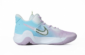 Nike KD Trey 5 IX Breast Cancer Cushioning Wear-Resistant Mid-Top Basketball Shoes Unisex White Pink Fashion Versatile 1 2753453