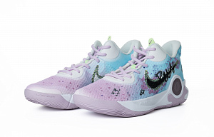 Nike KD Trey 5 IX Breast Cancer Cushioning Wear-Resistant Mid-Top Basketball Shoes Unisex White Pink Fashion Versatile 2 2753454