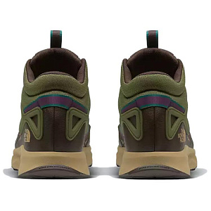 THE NORTH FACE Oxeye Water-Resistant Rebound Mid-Top Trekking Shoes Men's Forest Olive/Small Coffee Brown 2 2753497