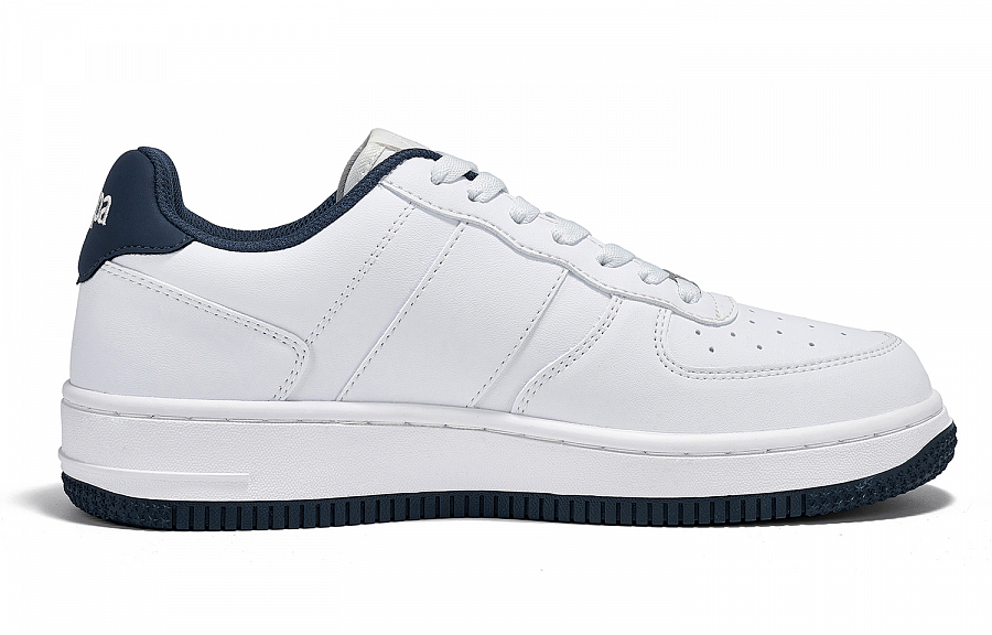 Kappa Anti Slip Wear Resistant Low Top Skateboard Shoes Unisex White Blue
