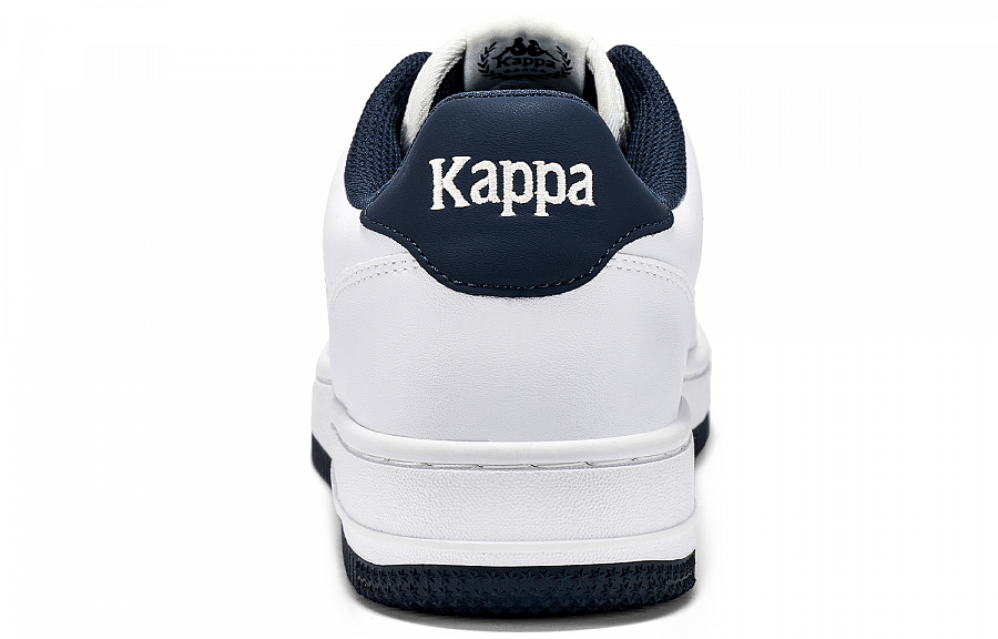 Kappa Anti Slip Wear Resistant Low Top Skateboard Shoes Unisex White Blue