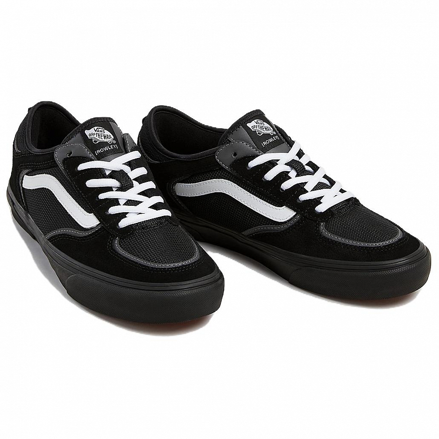 Vans Skate Rowley Non slip Lightweight Low Top Skateboard Shoes Men's Black