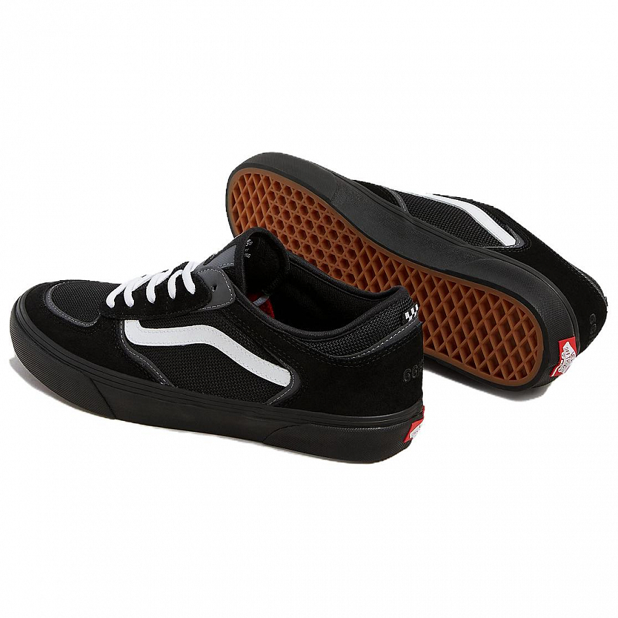 Vans Skate Rowley Non slip Lightweight Low Top Skateboard Shoes Men's Black