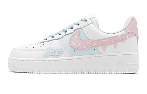 Nike Air Force 1 Low Air Force 1 Anti-Slip Wear-Resistant Low-Top Skateboard Shoes GS Blue Pink 1 2753634