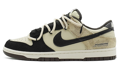 Nike Dunk Coffee Anti-Slip And Wear-Resistant Lightweight Low-Top Skateboard Shoes Unisex Black Brown