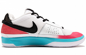 Nike Ja 1 Wear-Resistant Low-Top Basketball Shoes Men's Black White Blue Asian Version 1 2753803