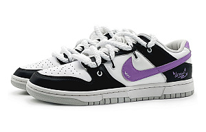 Nike Dunk 'Neutral Grey' Slip-Resistant Cushioning Abrasion-Resistant Low-Top Skateboard Shoes GS Black Purple 3 2753852