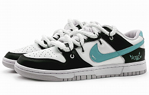 Nike Dunk 'Pure Platinum' Slip-Resistant Cushioning Abrasion-Resistant Low-Top Skateboard Shoes Men's Black Green 3 2753873