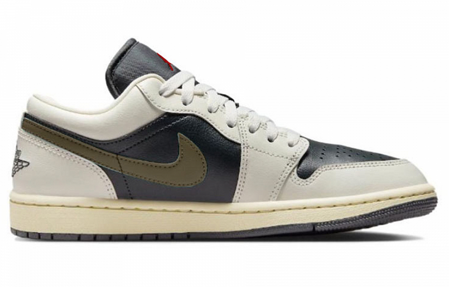 Jordan Air Jordan 1 Anti Slip Wear Resistant Low Top Vintage Basketball Shoes Women's Black White Green купить в интернет-магазине Yoocart с быстрой доставкой по России.