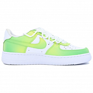 Nike Air Force 1 Cui Wei Coverage Quick Dry Abrasion Resistant Balance Low Top Skateboard Shoes GS Green Yellow 1 2755202