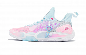 LINING Speed 9 Basketball Shoes Men's Low top Pink/Blue 1 2755240