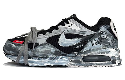 Nike Air Max Correlate Arousal Anti-Slip Wear-Resistant Low-Top Casual Shoes Unisex Black Gray