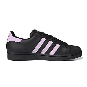 Adidas Originals SUPERSTAR Anti-Slip And Wear-Resistant Water-Resistant Low-Top Skateboard Shoes Unisex Black Pink 1 2755299