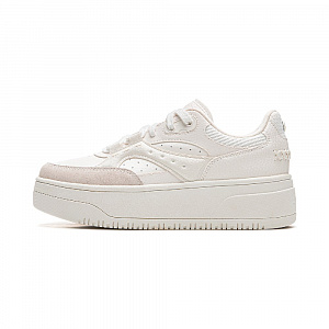 LiNing Cheese 2.0 Anti-Slip And Wear-Resistant Breathable Low-Top Skateboard Shoes Women's White Pink