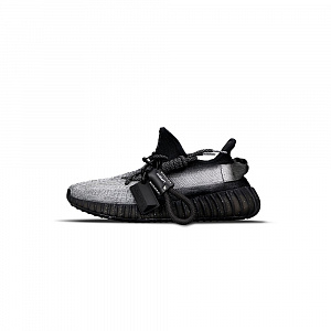 Adidas Originals Yeezy Boost 350 V2 Breathable Lightweight Casual Shoes Unisex Black Silver