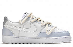 Nike Court Vision 1 Borderline Between Light And Dark Hua Yu Low-Top Skateboard Shoes Men's White Blue 1 2755835