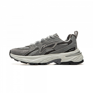 LiNing Beichen 2K Anti Slip Wear Resistant Low Top Chunky Sneakers Women's Gray