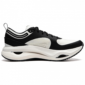 LiNing Cushioning Slip Resistant Abrasion Resistant Lightweight Rebound Low Top Running Shoes Women's Black White 1 2755931