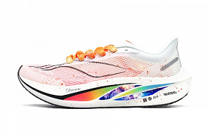 LiNing Feidian Challenger Cushioned Wear-Resistant Breathable Low-Top Running Shoes Men's White