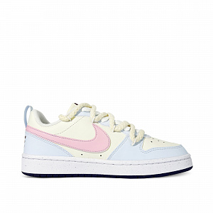 Nike Court Borough Hello Puppy Anti-Slip And Wear-Resistant Lightweight Low-Top Skateboard Shoes GS Yellow White Pink 1 2756917