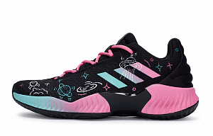 Adidas Pro Bounce 2018 Basketball Shoes Men's Low top Blue/Pink 1 2757010