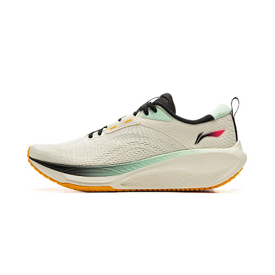 LiNing Wu Yi Lite 2.0 V2 Cushioned Anti-Slip Wear-Resistant Breathable Lightweight Low-Top Running Shoes Men's Ecru