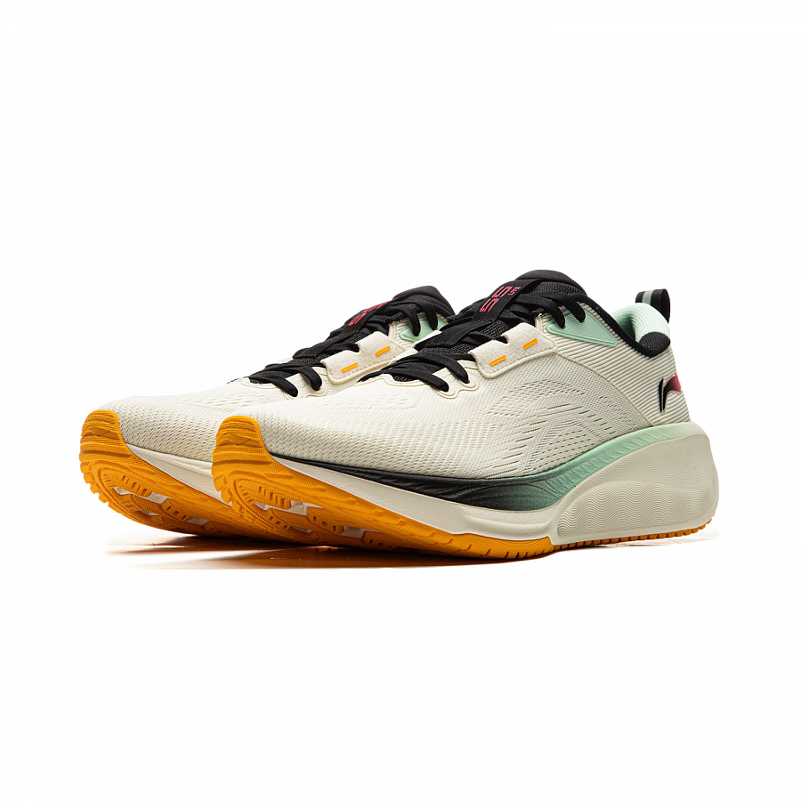 LiNing Wu Yi Lite 2.0 V2 Cushioned Anti-Slip Wear-Resistant Breathable Lightweight Low-Top Running Shoes Men's Ecru