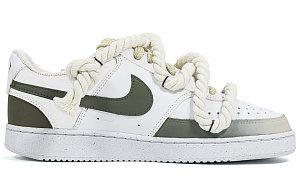 Nike Court Vision Low Skateboard Shoes Unisex Low top White/Green 1 2757513
