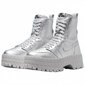 Jordan 1 Brooklyn Metallic Silver Neutral Grey Women's 1 2757538