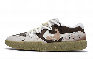 Nike SB Force 58 811 Manufacture Mimi Garden Low-Top Skateboard Shoes Unisex White Gray Brown 1 2757563