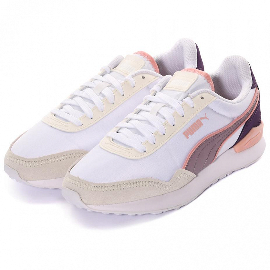 PUMA Dista Wear-resistant And Lightweight Low-Top Casual Shoes Women's White Pink купить в интернет-магазине Yoocart с быстрой доставкой по России.