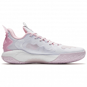 Anta Frenzy 5team V2 Cushioning, Wear Resistant Low Top Basketball Shoes Men's White Pink 1 2758396
