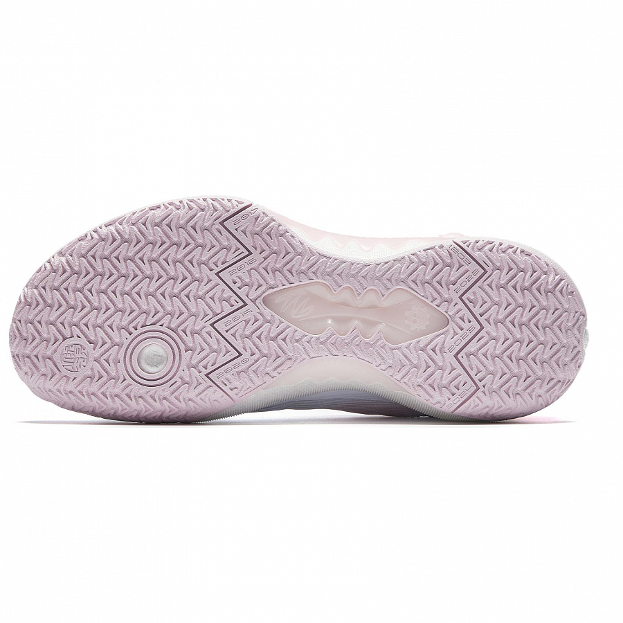 Anta Frenzy 5team V2 Cushioning Wear-Resistant Low-Top Basketball Shoes Men's White Pink