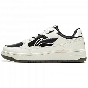 LiNing Tianji Slip Resistant, Abrasion Resistant, Lightweight, Breathable Low Top Skateboard Shoes Women's White Black